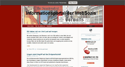 Desktop Screenshot of info.websozis.de